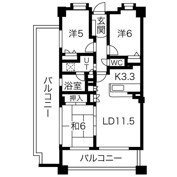 アクロス吉塚ステーションプラザ 間取り