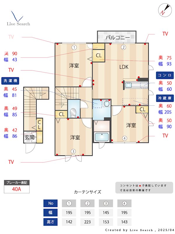 ビューコートM C棟 202号室 間取り