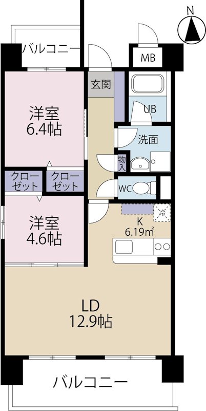 レセーナ姪浜 間取り
