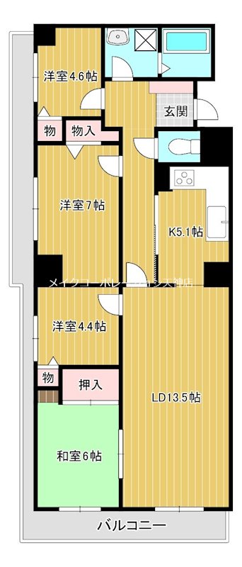 薬院パークホームズ 間取り