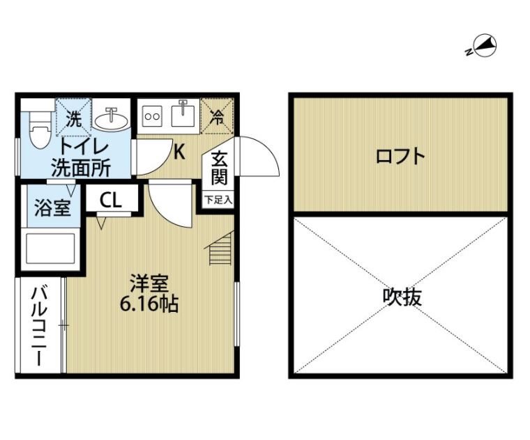 アウグーリ室見～ネット無料～ 間取り