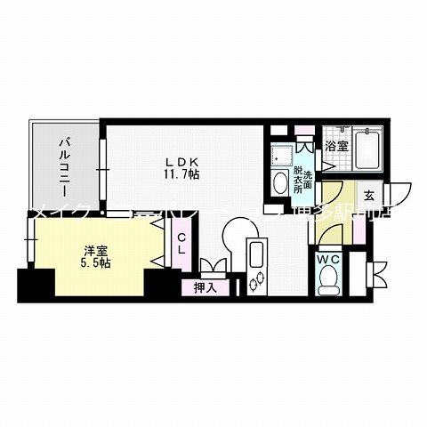レジディア博多駅南 間取り