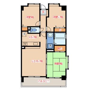 シュロスブルーメ大濠 間取り