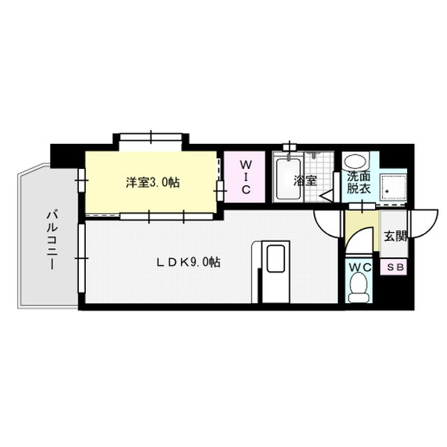 間取り LIFEFIELD二日市駅前 間取り図