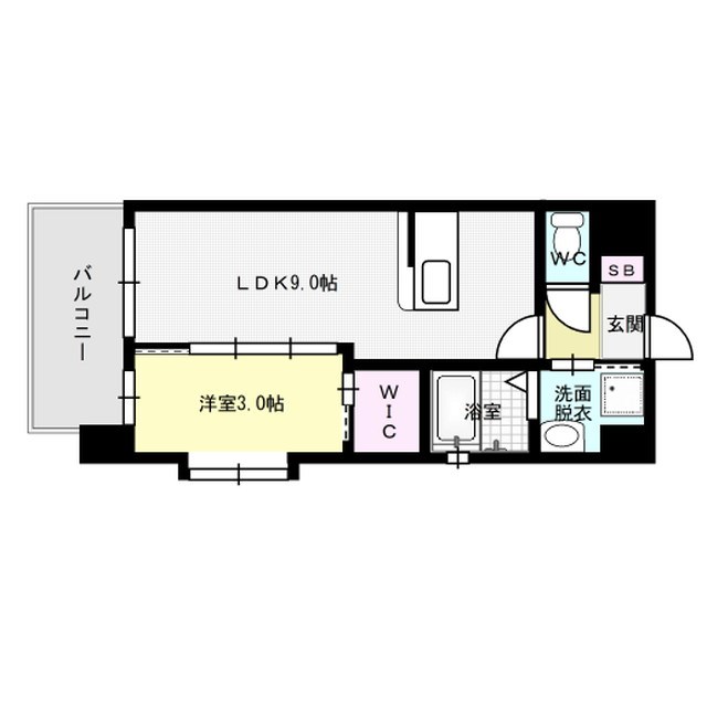 LIFEFIELD二日市駅前 1305号室 間取り