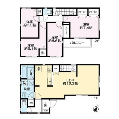 別府6丁目戸建て 間取り