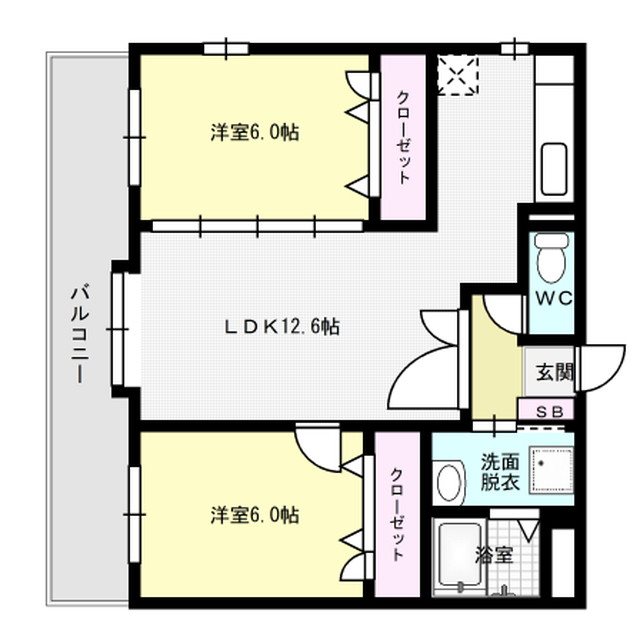 アネックス2000 301号室 間取り
