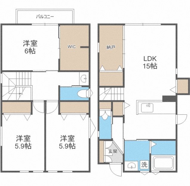 すみか西新  間取り