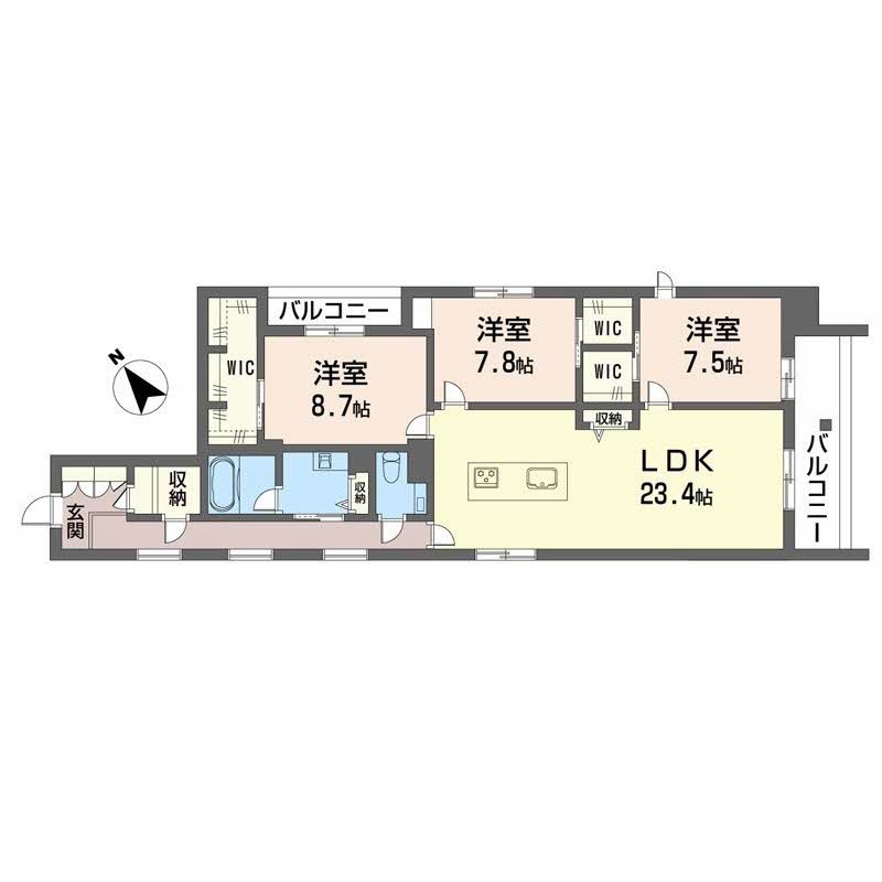 シャーメゾン赤坂桜 間取り