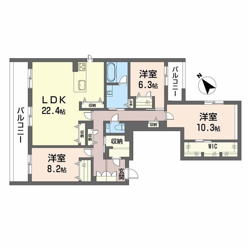 シャーメゾン赤坂桜 間取り