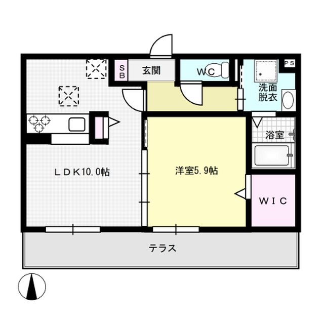 ポルトボヌール姪浜 間取り