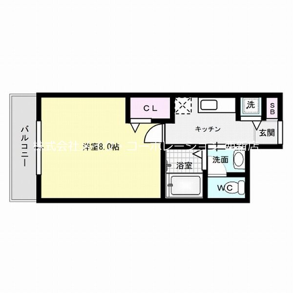 テラ・ロッサ西新～ネット無料～ 間取り