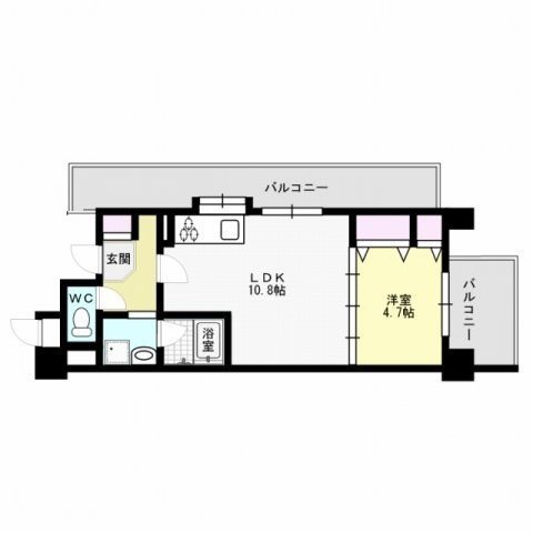 パークフラッツ長尾 間取り