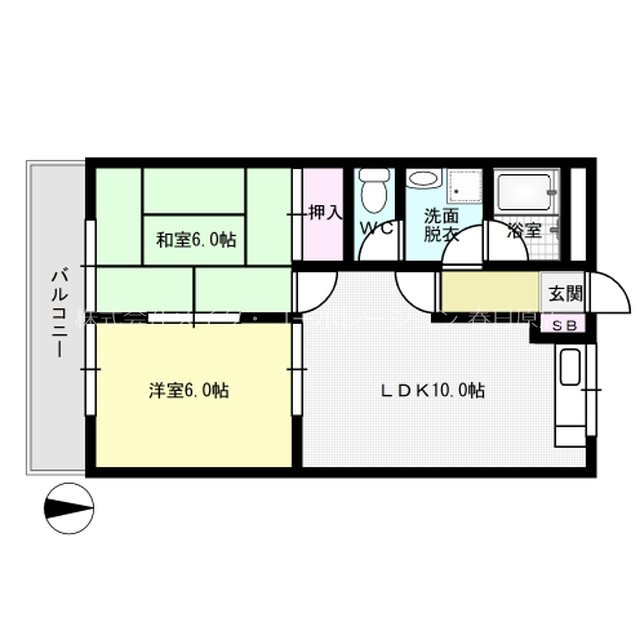 グリーンパーク春日 103号室 間取り