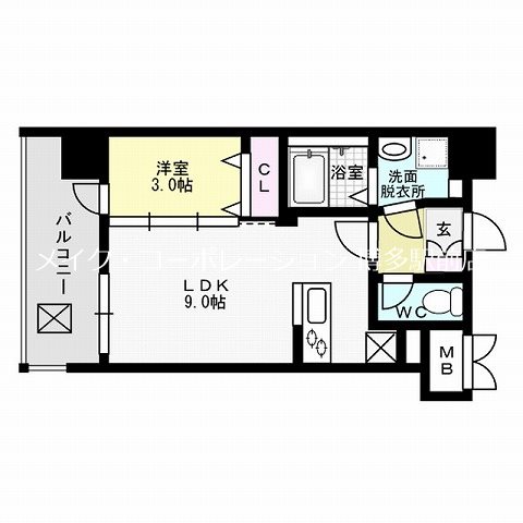 イクシオン博多 間取り