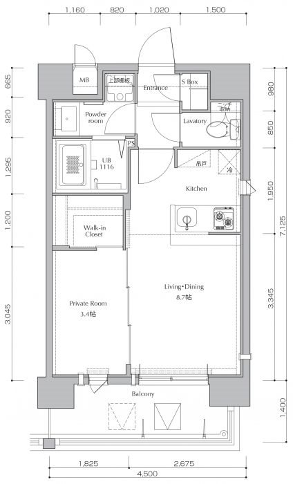 ネストピア大濠公園駅前Ⅱ 間取り