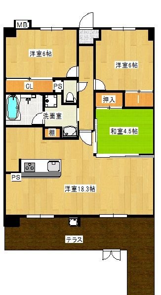 グレイス室見  間取り