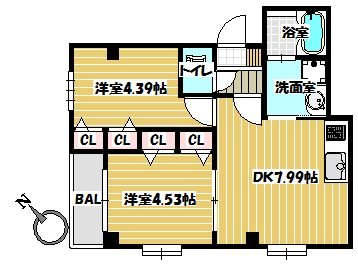 サンセール祖原 間取り