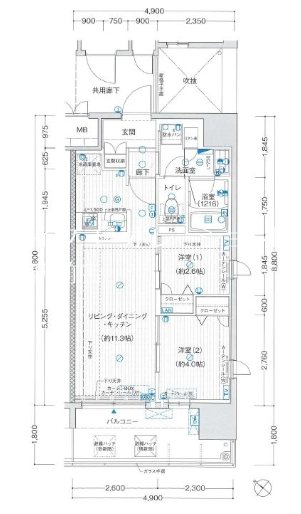 リベール博多駅前 間取り