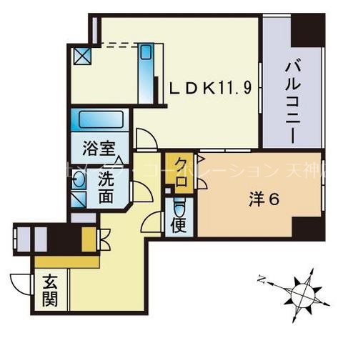 S-FORT警固タワー 間取り