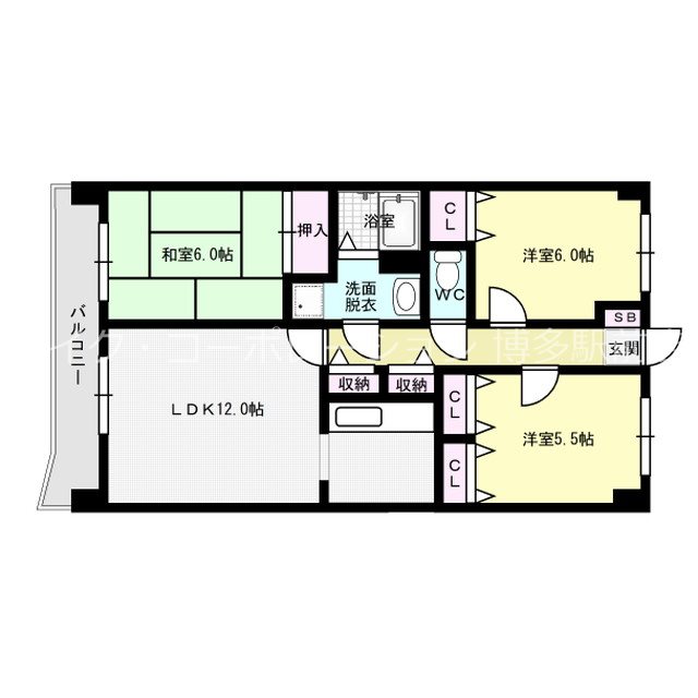 パグーロ東平尾 間取り