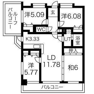 パロスけやき西 間取り
