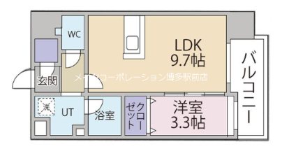 ヴィラージュ県庁前Ⅱ 間取り