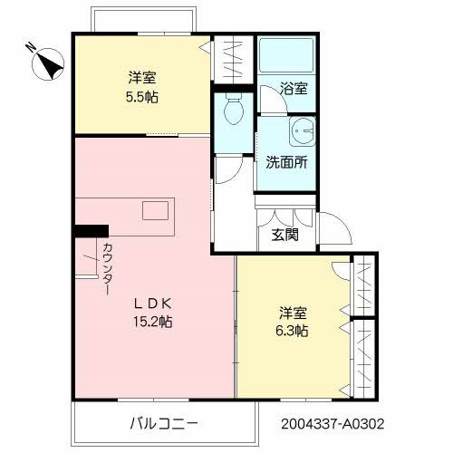 La Cerise 302号室 間取り