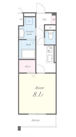 APエルテージ西新【4.7号タイプ】  間取り