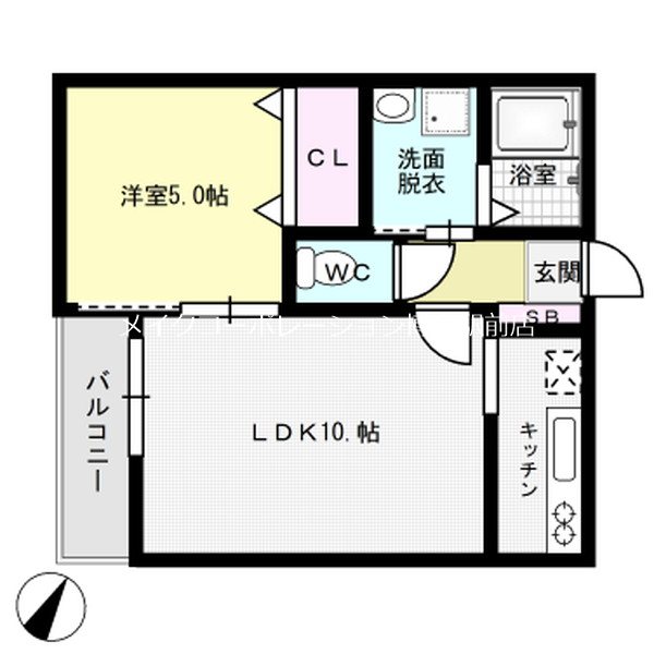 プランドール博多シティ 間取り