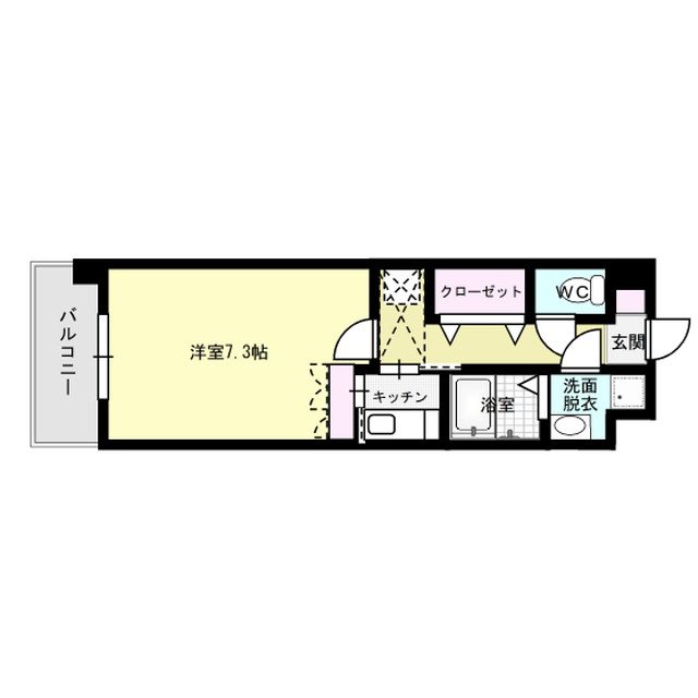 サンビオラ 402号室 間取り