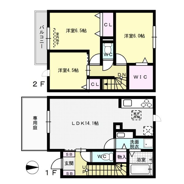 COZY.K 102号室 間取り