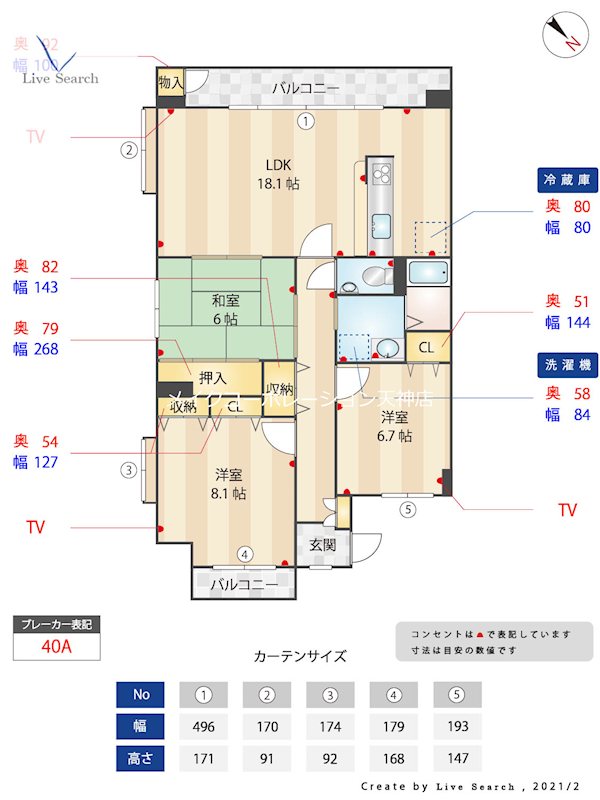 ボスコ薬院 間取り