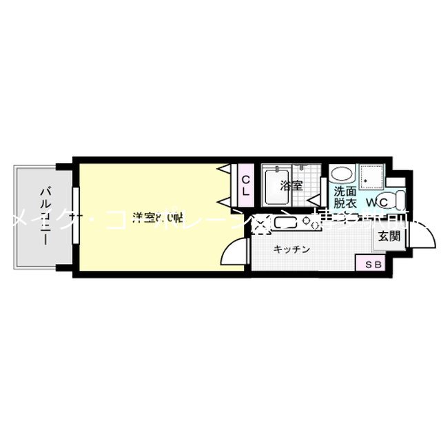 アクアシティ大博通  間取り