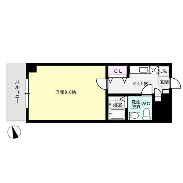 間取り オーク春日原 間取り図