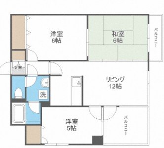ジートラスト薬院 間取り