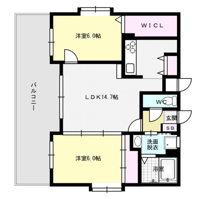 サンシティ博多 間取り図