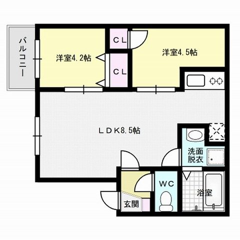 Luana姪浜 間取り