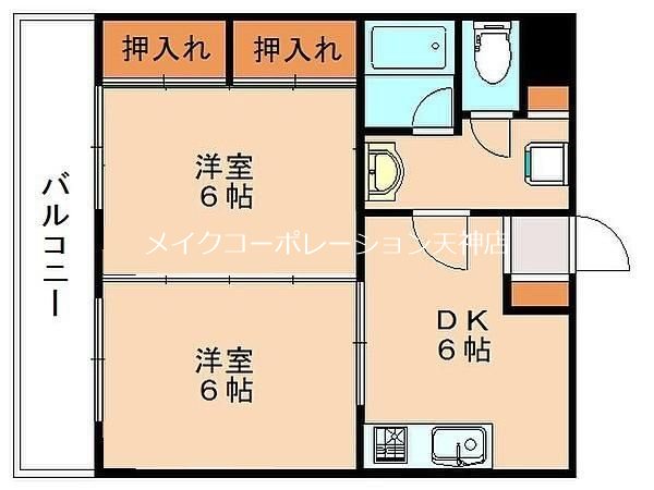 ヴィラージュ野間 間取り