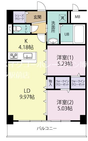 エルグランド博多の杜 間取り