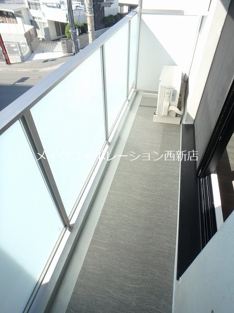 quador西新 ベランダ