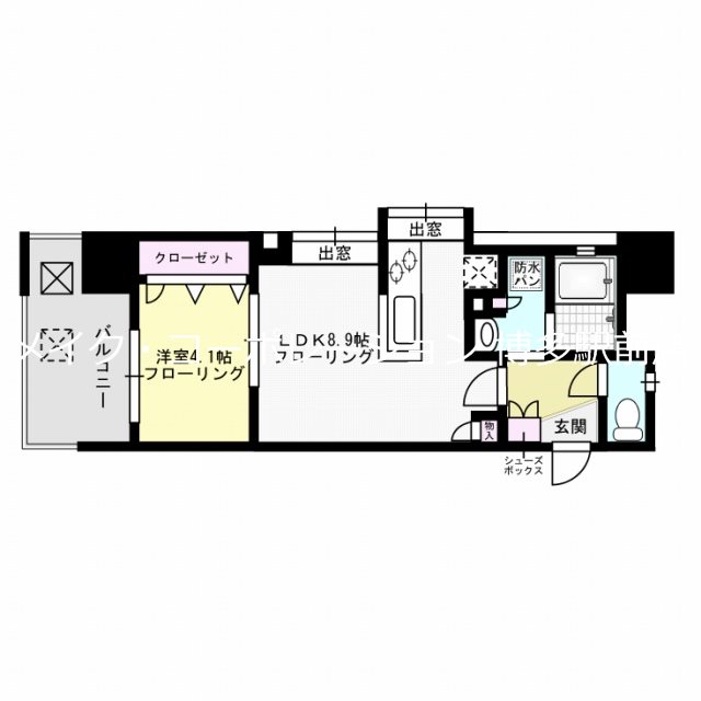 アクタス博多Ｖタワー 間取り