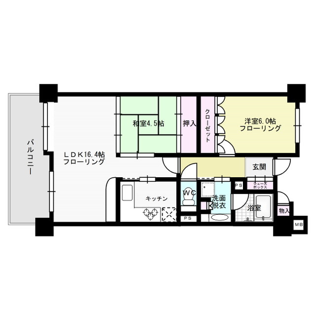 スカール平尾ヴィクトリー 間取り