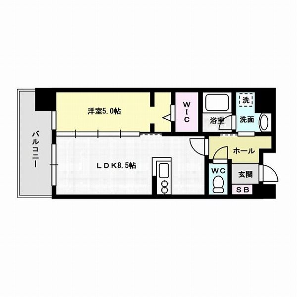 プリュネル荒江～ネット無料～ 間取り
