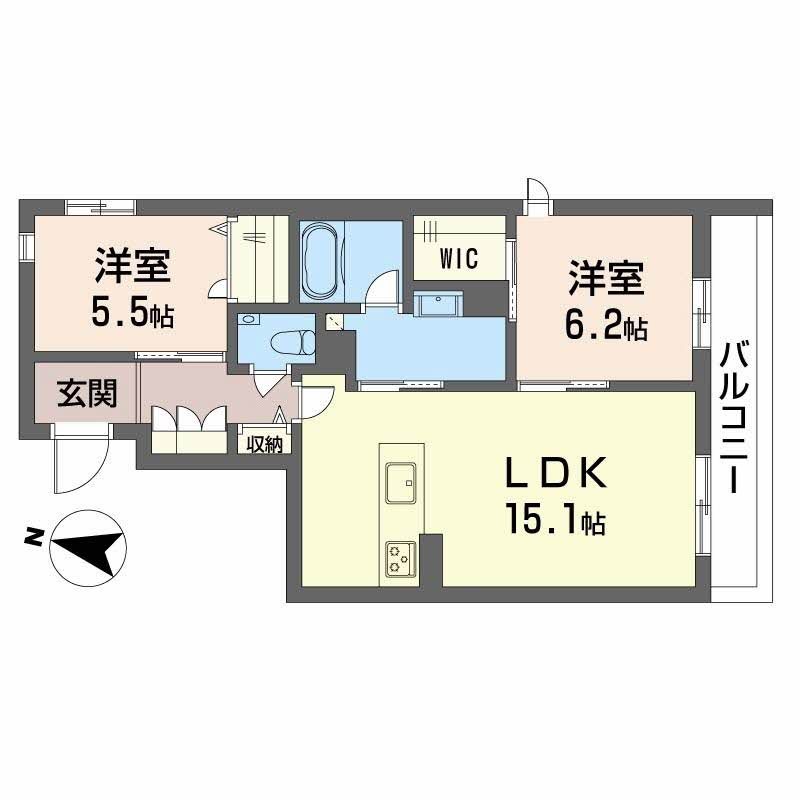 ベレオ鳥飼 間取り