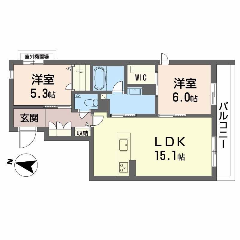 ベレオ鳥飼 間取り