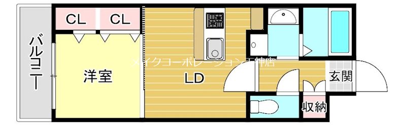エストレーア薬院  間取り