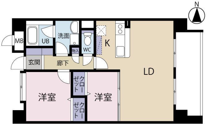 ラフィナート姪浜 間取り