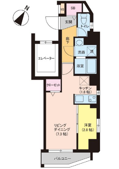 アストア薬院  間取り