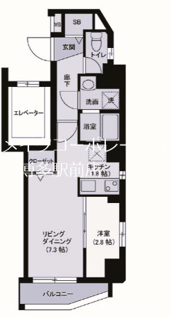 アストア薬院  間取り